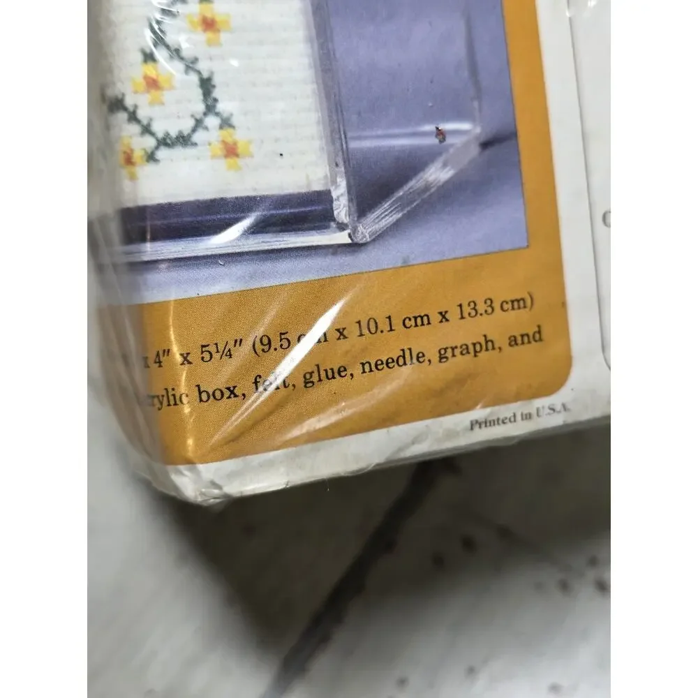 Vintage 1983 Recioe Box The Creative Circle Diana Sage Kit Cross Stitch New